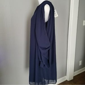 Navy maternity dress